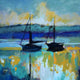 Original art for sale at UGallery.com | Harbor Pals by Kip Decker | $1,050 | acrylic painting | 24' h x 24' w | thumbnail 1