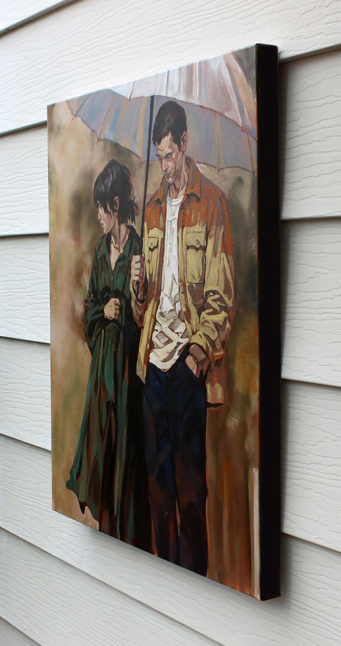 A Winter and Autumn by Duane Brown |  Side View of Artwork 