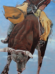oil painting by Duane Brown titled Attached