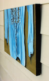 Original art for sale at UGallery.com | Blue Ruffle by Duane Brown | $1,950 | oil painting | 19.75' h x 29.75' w | thumbnail 2