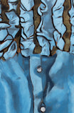 Original art for sale at UGallery.com | Blue Ruffle by Duane Brown | $1,950 | oil painting | 19.75' h x 29.75' w | thumbnail 4