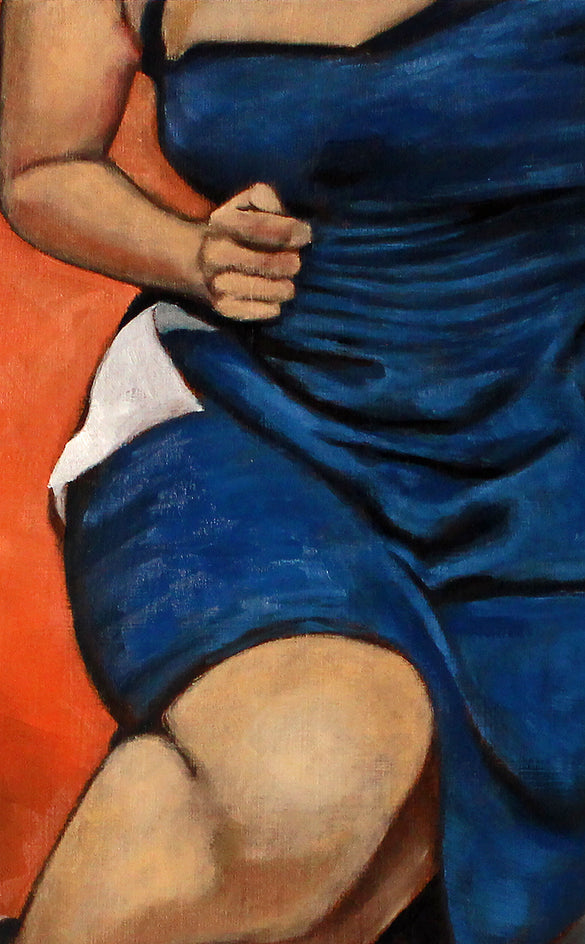 Blue Swing by Duane Brown |  Closeup View of Artwork 