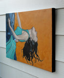 Original art for sale at UGallery.com | Cheese Dip by Duane Brown | $1,950 | oil painting | 19.75' h x 29.75' w | thumbnail 2