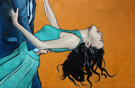 oil painting by Duane Brown titled Cheese Dip