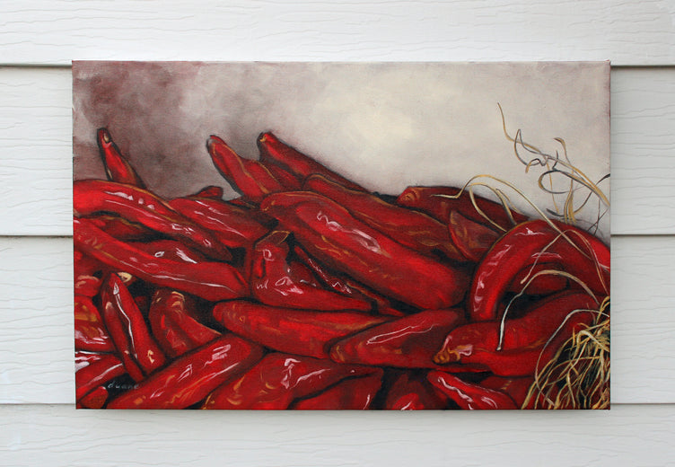 Chile Sandias by Duane Brown |  Side View of Artwork 