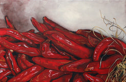 Original art for sale at UGallery.com | Chile Sandias by Duane Brown | $1,250 | oil painting | 16' h x 24' w | thumbnail 1