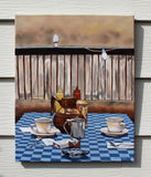Original art for sale at UGallery.com | Coffee and Cigarettes by Duane Brown | $1,050 | oil painting | 20' h x 16' w | thumbnail 3
