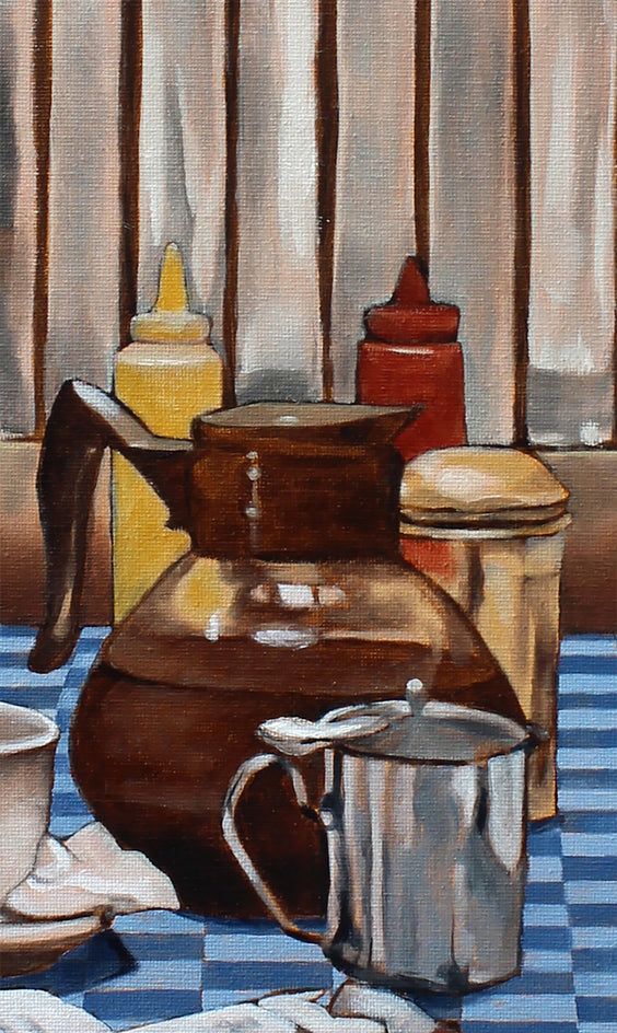 Coffee and Cigarettes by Duane Brown |  Closeup View of Artwork 