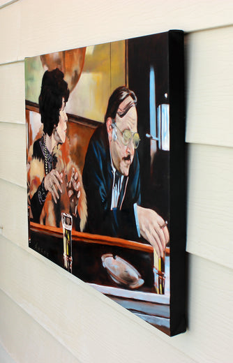 First Call by Duane Brown |  Side View of Artwork 