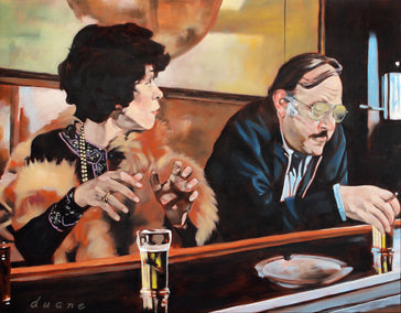 oil painting by Duane Brown titled First Call