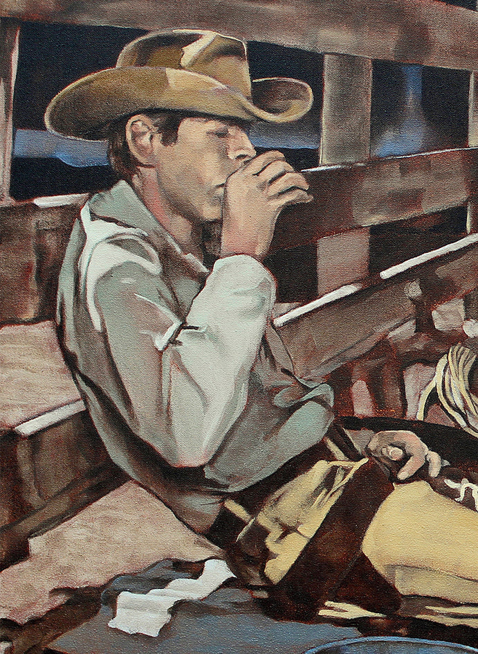 For a Spell by Duane Brown |  Closeup View of Artwork 