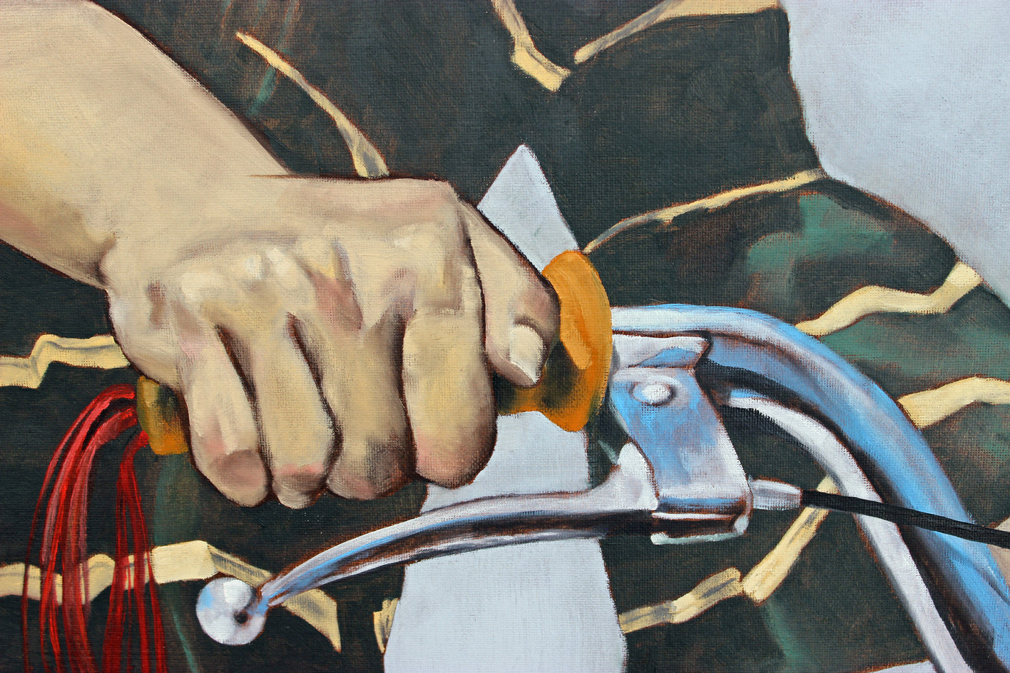 Handlebar by Duane Brown |  Closeup View of Artwork 