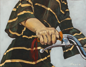 oil painting by Duane Brown titled Handlebar