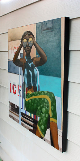 Ice by Duane Brown |  Side View of Artwork 