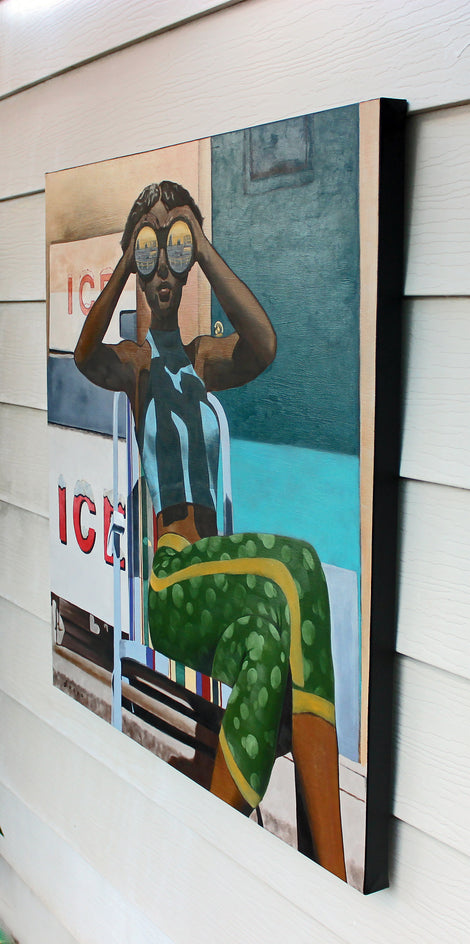 Ice by Duane Brown |  Side View of Artwork 