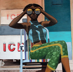 oil painting by Duane Brown titled Ice