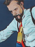 Original art for sale at UGallery.com | Jazz Slide by Duane Brown | $2,800 | oil painting | 36' h x 24' w | thumbnail 4