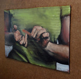 Original art for sale at UGallery.com | Nailed by Duane Brown | $550 | oil painting | 8' h x 12' w | thumbnail 2