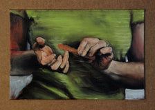 Original art for sale at UGallery.com | Nailed by Duane Brown | $550 | oil painting | 8' h x 12' w | thumbnail 3