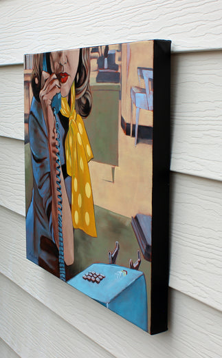 Reception by Duane Brown |  Side View of Artwork 
