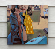 Original art for sale at UGallery.com | Reception by Duane Brown | $1,350 | oil painting | 20' h x 20' w | thumbnail 3