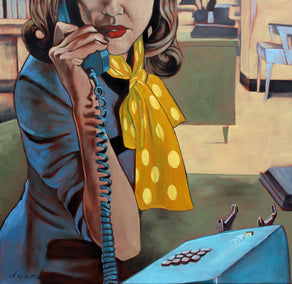 oil painting by Duane Brown titled Reception