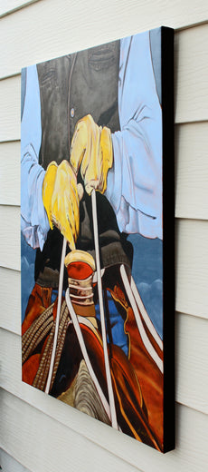 Saddled by Duane Brown |  Side View of Artwork 