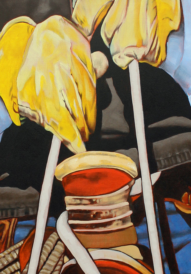 Saddled by Duane Brown |  Closeup View of Artwork 