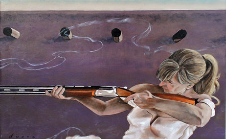 oil painting by Duane Brown titled Shotgun Wedding