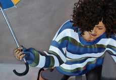 Original art for sale at UGallery.com | STOP by Duane Brown | $3,975 | oil painting | 30' h x 40' w | thumbnail 4