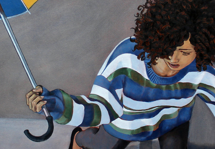 STOP by Duane Brown |   Closeup View of Artwork 