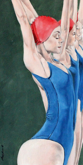 Original art for sale at UGallery.com | Stretch by Duane Brown | $700 | oil painting | 14.75' h x 8.25' w