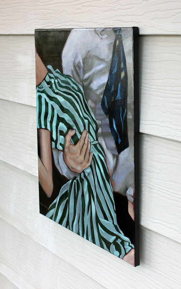Striped Dip by Duane Brown |  Side View of Artwork 