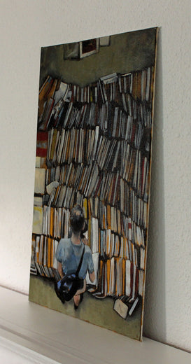 Used Books by Duane Brown |  Side View of Artwork 