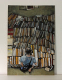 Original art for sale at UGallery.com | Used Books by Duane Brown | $1,150 | oil painting | 18' h x 12' w | thumbnail 3