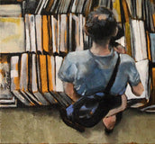 Original art for sale at UGallery.com | Used Books by Duane Brown | $1,150 | oil painting | 18' h x 12' w | thumbnail 4