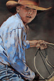 Original art for sale at UGallery.com | Young Diné by Duane Brown | $3,650 | oil painting | 36' h x 24' w | thumbnail 4