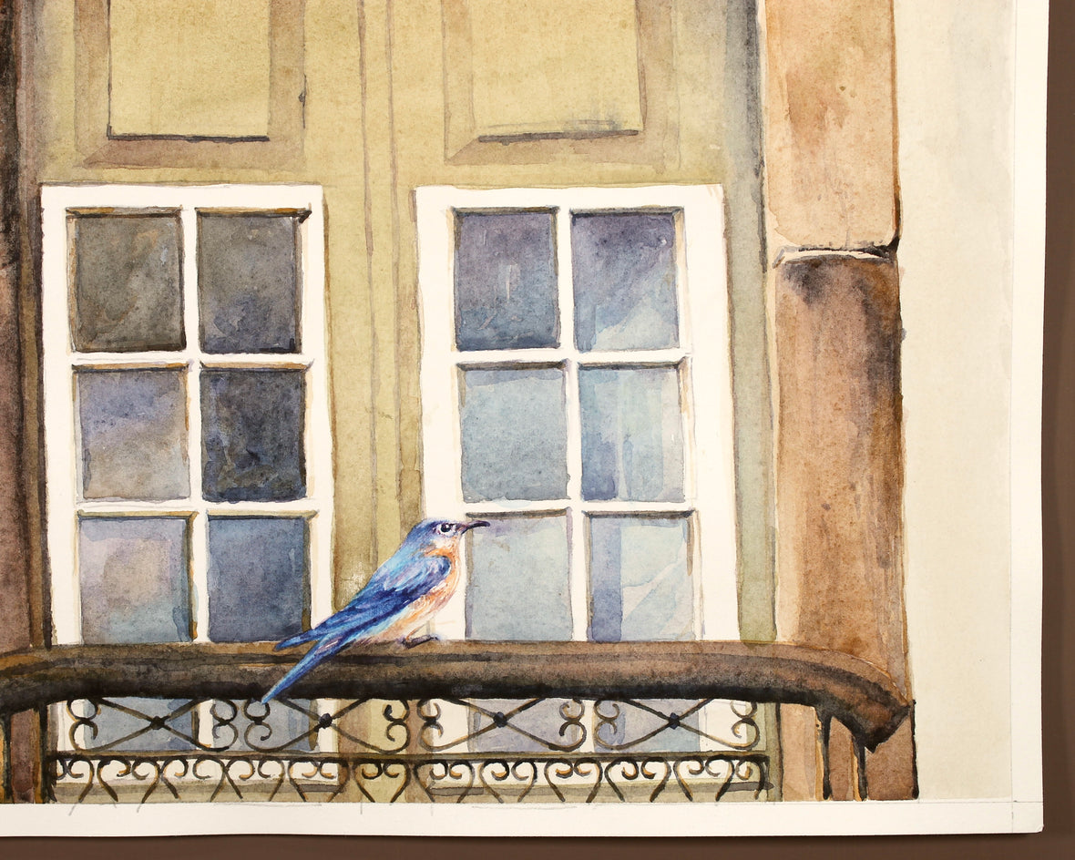 Early Morning Witness by Dwight Smith |  Side View of Artwork 