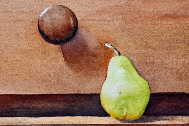 Antique Pears by Dwight Smith |   Closeup View of Artwork 