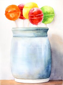 watercolor painting by Dwight Smith titled April Blooms