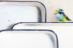 Original art for sale at UGallery.com | Cliff Face Nest by Dwight Smith | $525 | watercolor painting | 12' h x 16' w | thumbnail 4