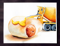 Original art for sale at UGallery.com | Diggity Dog by Dwight Smith | $525 | watercolor painting | 12' h x 16' w | thumbnail 3
