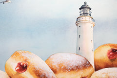 Original art for sale at UGallery.com | Indulgent Coastline by Dwight Smith | $475 | watercolor painting | 9' h x 12' w | thumbnail 4