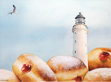 watercolor painting by Dwight Smith titled Indulgent Coastline