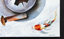 Original art for sale at UGallery.com | Koi Island by Dwight Smith | $475 | watercolor painting | 12' h x 12' w | thumbnail 2
