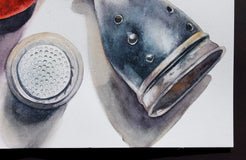 Original art for sale at UGallery.com | Mending by Dwight Smith | $425 | watercolor painting | 9' h x 12' w | thumbnail 2