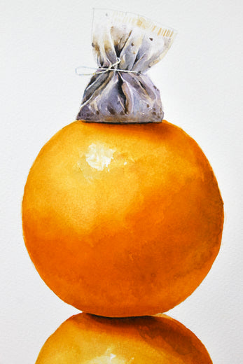 Orange Tea with Honey by Dwight Smith |   Closeup View of Artwork 