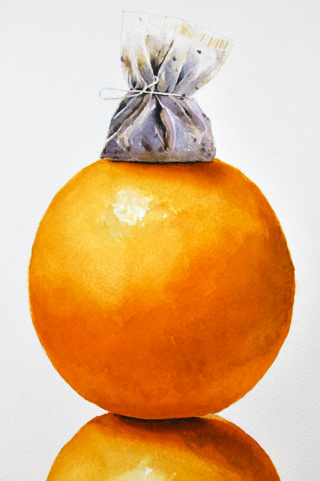 Orange Tea with Honey by Dwight Smith |  Closeup View of Artwork 