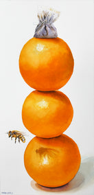 watercolor painting by Dwight Smith titled Orange Tea with Honey