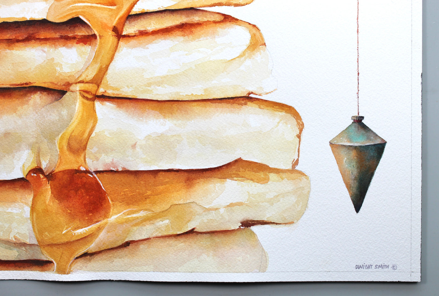 Plumb by Dwight Smith |  Side View of Artwork 